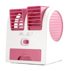 Mini Fan USB Air Conditioning Portable 2 Fan - Hijau
