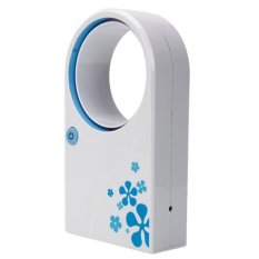 Mini Fan USB Portable Bladeless No Leaf Air-Condition Fan / Kipas Angin Tanpa Baling-Baling - Putih
