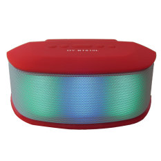 Mini Portable Wireless Bluetooth Speaker Amplifier Colorful lights 800MAH HY-BT810L (Red) - Intl