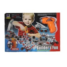 Momo Toys Builders Fun Construccion De Bloques 661-301 280pcs - Mainan Tool Set ( Mainan Tukang )