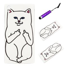 Moonmini Case for Sony Xperia Z5 TPU Ultra-thin Soft Back Case Cover Shell Protector (Smiling Cat) (Intl)