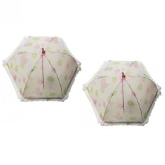 MS - Tudung Saji Lipat Motif 2 Pcs Pink - Ungu