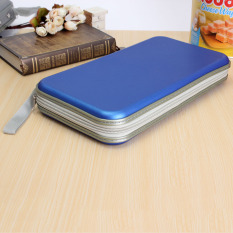 Multi Colors 80x Disc CD DVD Portable Storage Case Wallet Hard Box Bag Holder Blue