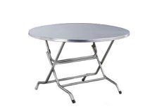 Mutu FRT-10 Meja Makan Dapur Lipat Stainless Steel - Silver