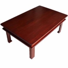 Native Borneo - Meja Lipat Kayu Solid - Coklat