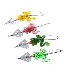 New Arrival 1 Lot 4pcs 9cm 6.2g Muticolor Frog Fishing Lures Hard Baits VIB - Intl