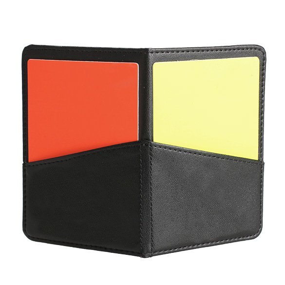 New Soccer Football Referee Case with Red Card and Yellow Card (Intl)