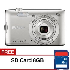 Nikon Coolpix A300 - 20.1MP - Optical VR - Kamera Digital - Silver