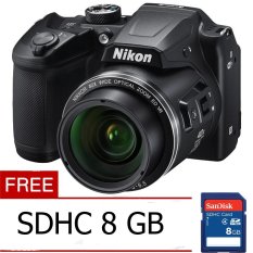 Nikon CoolPix B500 - 16 MP - Hitam + Gratis Memory Card Sd 8 GB