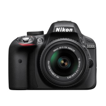 Nikon Kamera D3300 Kit 18-55mm VR II - Hitam