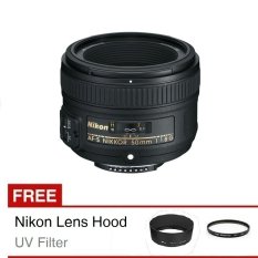 Nikon Lensa AF-S 50mm f/1.8G + Gratis Filter dan Lens Hood