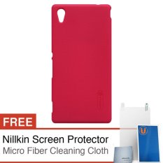 Nillkin for Sony Xperia M4 Aqua Super Frosted Shield - Red + Gratis Anti Gores