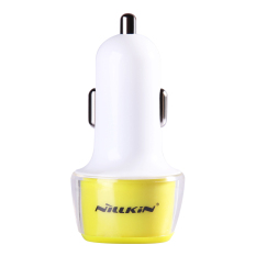 Nillkin Mini Dual USB 1A / 2.4A Mobile Phone Car Charger for Apple iPhone 7/7S 6/6s Plus SE/5S/5C iPad , Samsung Galaxy S6 S7 S8 Edge Note 6/5/4 , Huawei Mate S 8/7 P8 P9 Sony LG Xiaomi HTC (Intl)