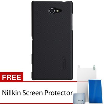 nillkin sony xperia m2 aqua frosted sheild hitam gratis anti gores nillkin sony xperia m2 aqua frosted sheild hitam gratis anti gores