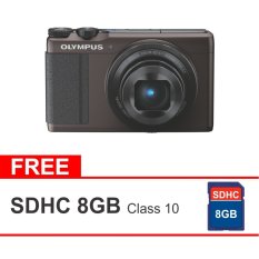 Olympus Stylus XZ-10 Brown Kamera Pocket + Memory Card 8 GB