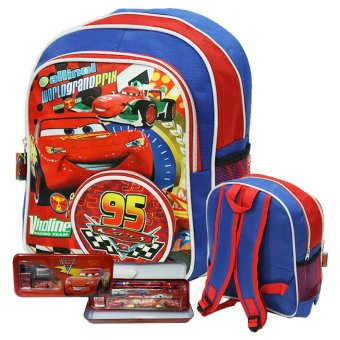 Onlan Cars McQueen Tas Ransel Sekolah Ukuran Anak Sekolah