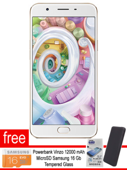 Oppo F1s 32 Gb Gold PB Vinzo 12000 mAh Original MMC