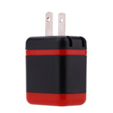 Original Adaptive Charger Intelligent Fast Quick Charging USB Travel Wall Adapter 5V 2.1A for Samsung Galaxy S6 Note4 (Red/Black)