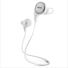 Original new QCY QY8 Wireless Bluetooth 4.1 Stereo Earphone Fashion Sport Running Headphone Studio Music Headset with Microphone (White)(Intl)