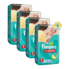 Pampers Popok Baby Dry Pants - S 36 - Karton Isi 4