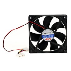 PC CPU Cooling Case Fan Cooler 120 x 120 x 25mm 12V 4 Pin Black(Intl)