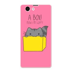 PC Plastic cartoon cat Case for Sony Xperia Z1 compact red - Intl