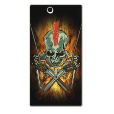 PC Plastic cartoon skeleton Case for Sony Xperia Z Ultra black - Intl