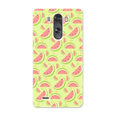 PC Plastic cartoon watermelon pattern Case for LG G3 beat red and green - Intl