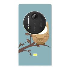 PC Plastic sleeping owl Case for Nokia Lumia 1020 Pale Blue - Intl