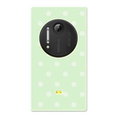 PC Plastic white flowers Case for Nokia Lumia 1020 green - Intl