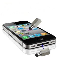 Pen Stylus 2 in 1 Touch Pen for iPhone 4 - Anti Dust Cup+Touch Pen - Ungu