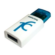 Philips Flashdisk Eject - 16GB - Putih-Biru