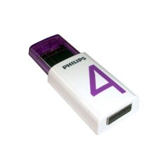 Philips Flashdisk Eject 4GB - Ungu-Putih