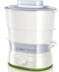 Philips Food Steamer HD9104 - Pengukus Makanan Elektrik - Putih