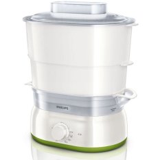 Philips HD-9104 Food Steamer - Pengukus Makanan - 900 Watt - Hitam