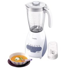 Philips HR 2115 Blender Plastik + Dry Mill - 2 in 1 - Putih