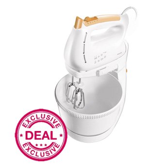 Philips HR1538-80 Mixer Berdiri - Putih-Oranye