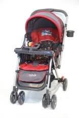 Pliko Grande PK-268 - Baby Stroller / Kereta Dorong Bayi 4 in 1 - Merah