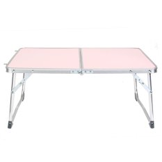 Portable Laptop Desk Folding Laptop Table Stand Computer Notebook Bed (Pink) - Intl