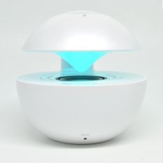Portable Speaker Colorful LED Bluetooth Touch TF Card Microphone - BT-118 - Putih
