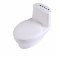 Portable Speaker Toilet Shape with TF Card Function - Putih