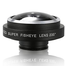 Portable Super Fish Eye Lens 235 Degree Clip For Mobile Cell Phone iPhone - Intl