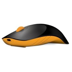 Powerlogic Air Shark Wireless Mouse Hitam Jingga