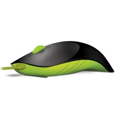 Powerlogic Wired Mouse USB Shark - Hitam Hijau