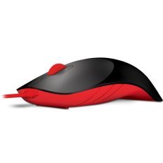 Powerlogic Wired Mouse USB Shark - Hitam Merah