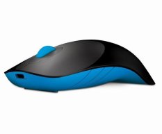 Powerlogic Wireless Mouse Air Shark - Hitam Biru