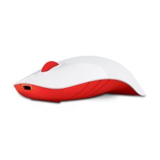 Powerlogic Wireless Mouse Air Shark - Putih-Merah