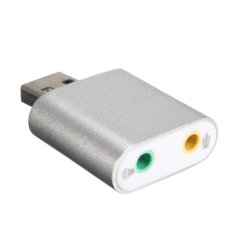 Premium 3D USB 2.0 Aluminum Audio External 7.1 Channel Stereo Sound Card Adapter - Intl