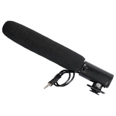 Professional Condenser D-SLR Camera 3.5mm Microphone with Hot Shoe Base for Canon Nikon MIC01 (Intl)