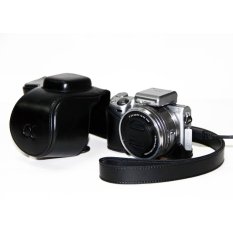 PU leather Camera Bag Case Pouch for Sony A5000 A5100 NEX 3N Black - Intl